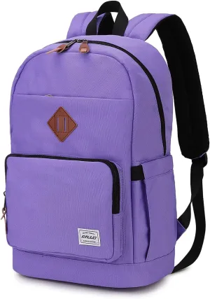 RAVUO School Backpack for Men Women, Water Resistant 15.6 inch Laptop Bag College Bookbag Casual Daypack Travel Rucksack