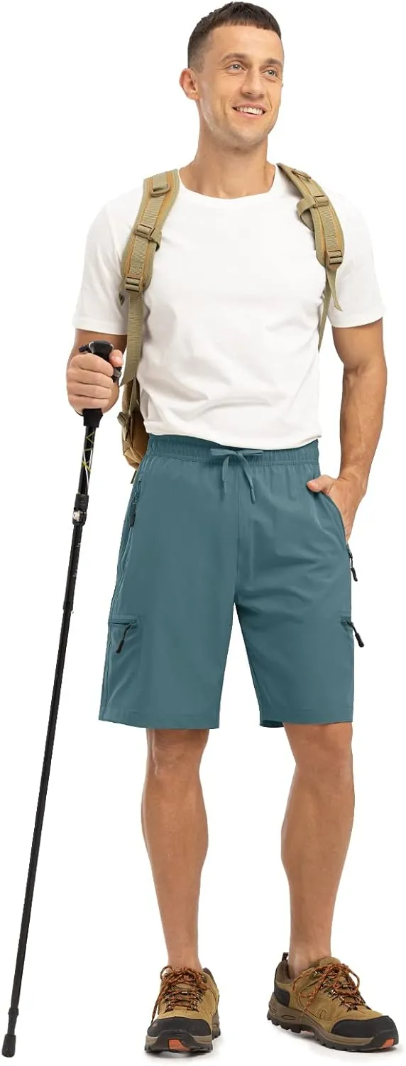 Rdruko Men's Hiking Shorts Quick Dry Lightweight Outdoor Sports Shorts with 5 Pockets for Travel Camping