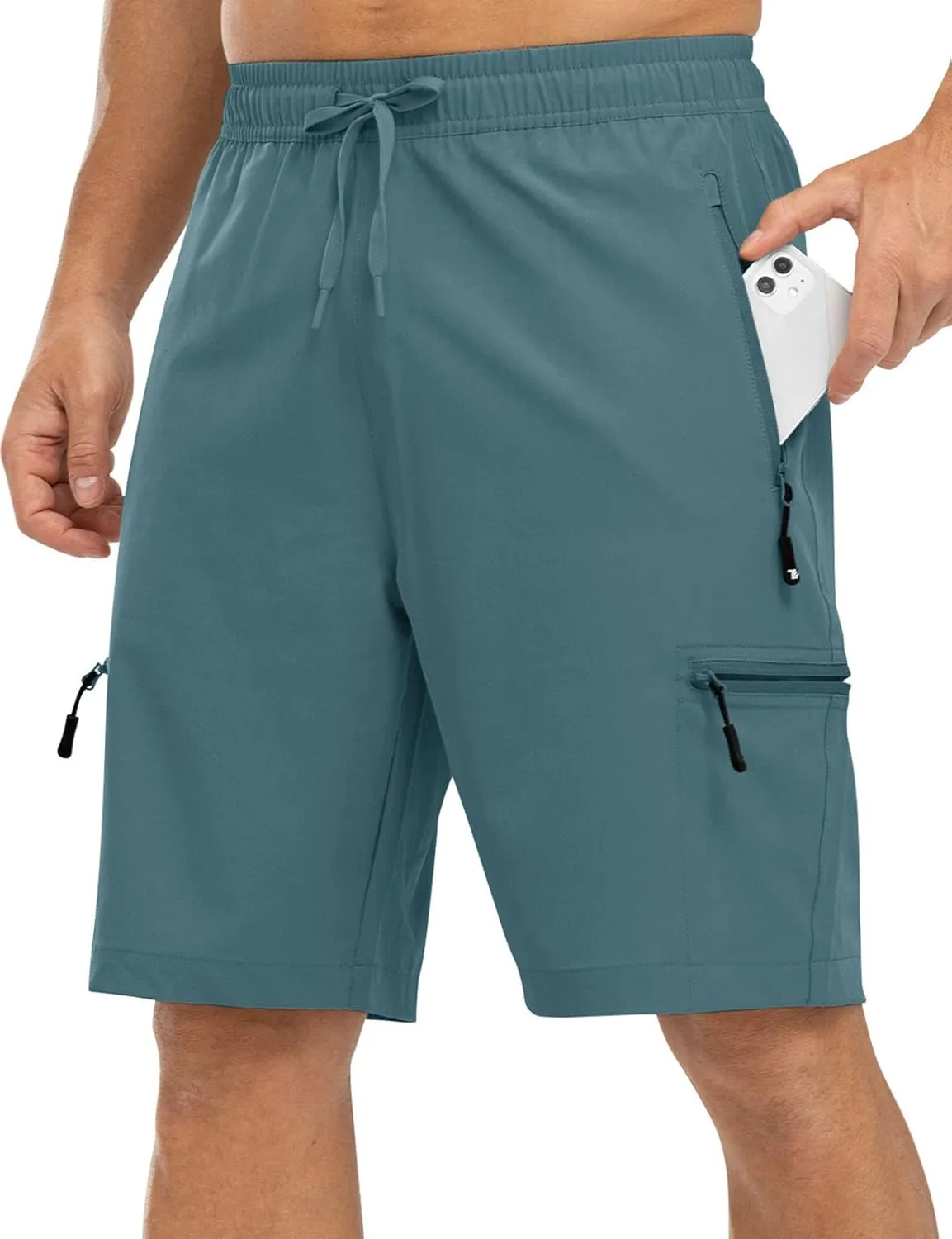 Rdruko Men's Hiking Shorts Quick Dry Lightweight Outdoor Sports Shorts with 5 Pockets for Travel Camping