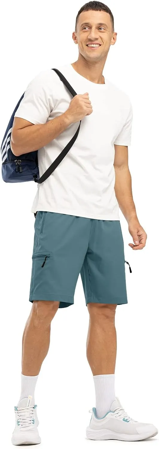 Rdruko Men's Hiking Shorts Quick Dry Lightweight Outdoor Sports Shorts with 5 Pockets for Travel Camping