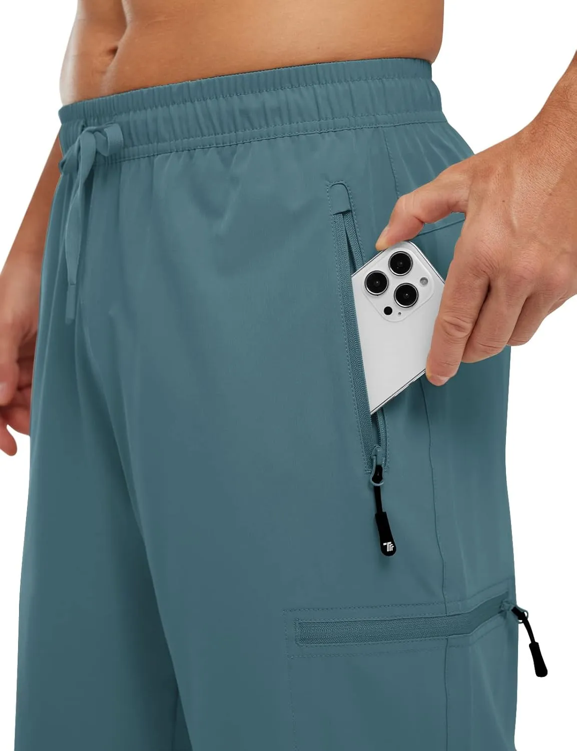 Rdruko Men's Hiking Shorts Quick Dry Lightweight Outdoor Sports Shorts with 5 Pockets for Travel Camping