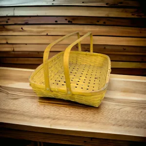 Rectangle Bamboo Basket with Handles