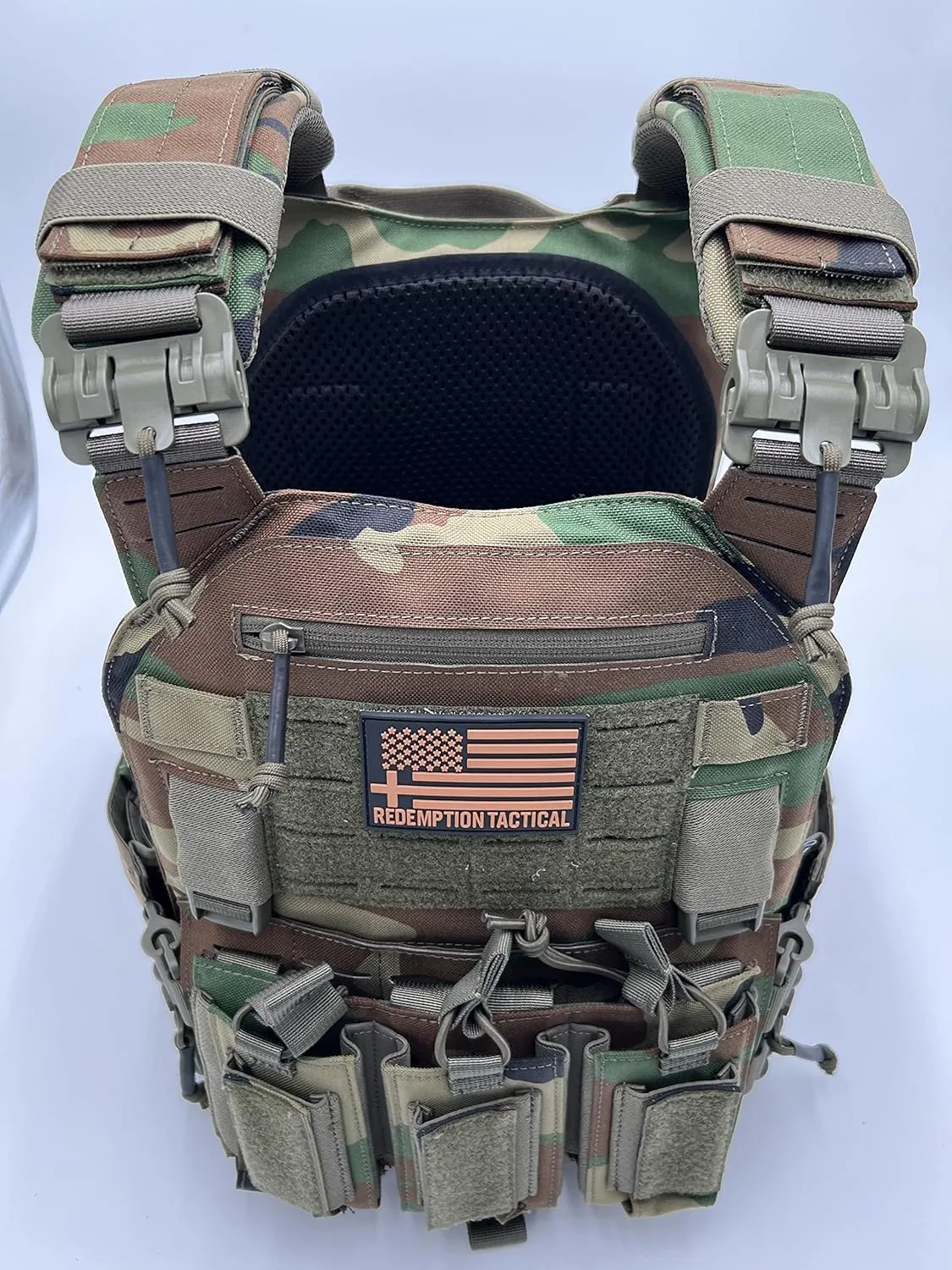 Redemption Crusader 2.0 Molle Quick Release Buckles Vest with Side Cummerbund Pouches and Triple Pouch