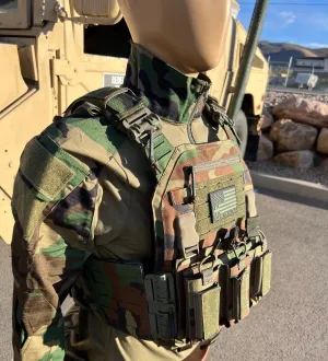 Redemption Crusader 2.0 Molle Quick Release Buckles Vest with Side Cummerbund Pouches and Triple Pouch