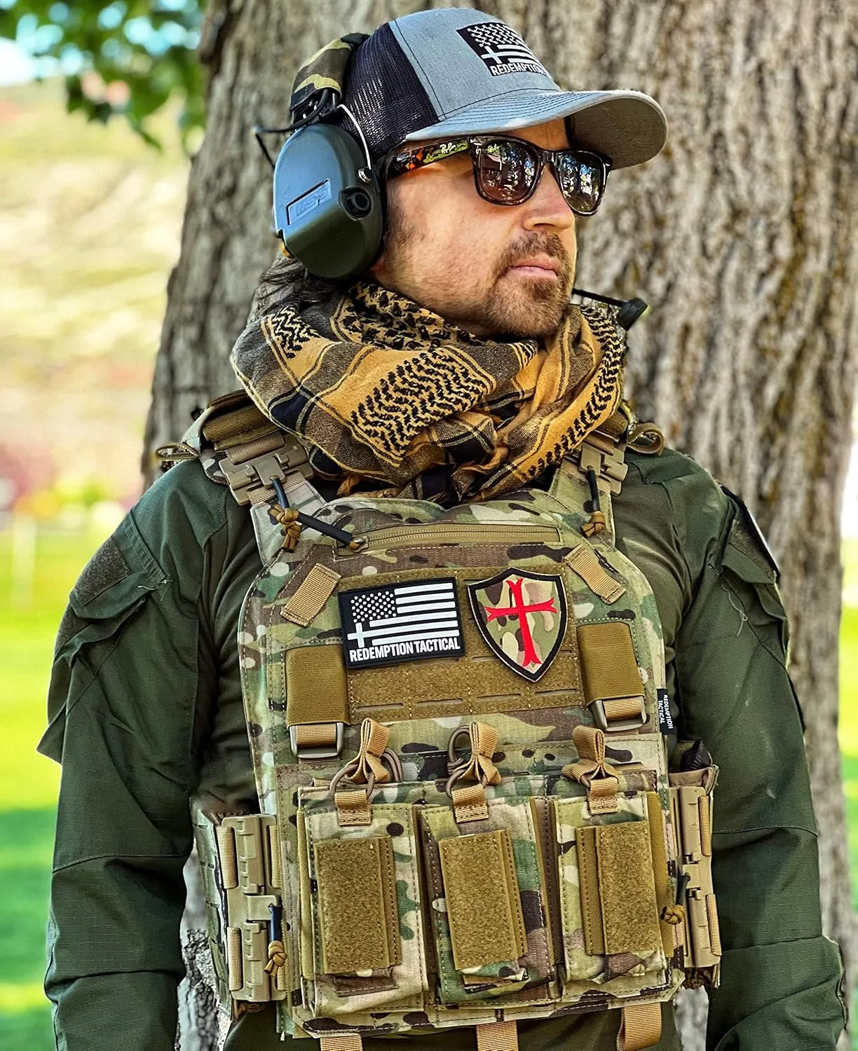 Redemption Crusader 2.0 Molle Quick Release Buckles Vest with Side Cummerbund Pouches and Triple Pouch