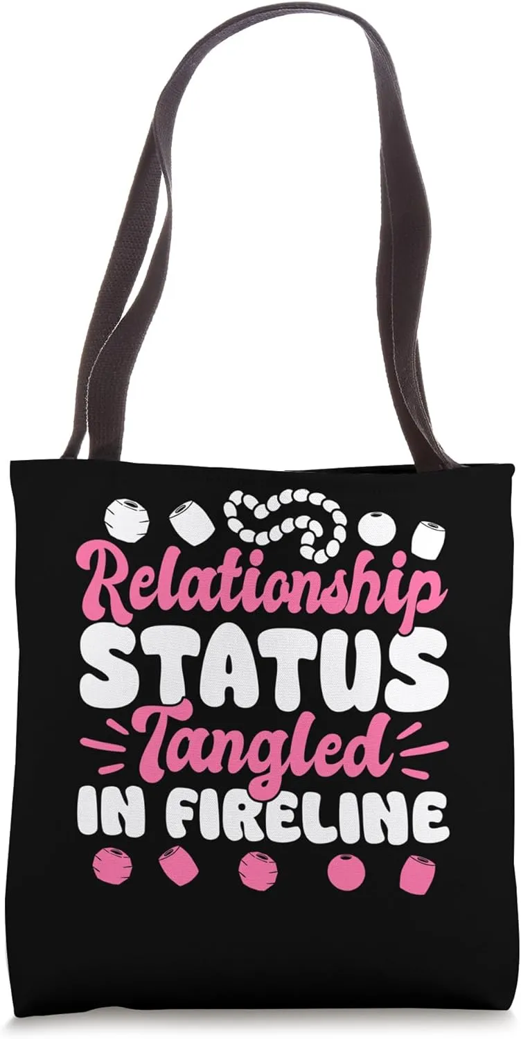 Relationship Status Tangled In Fireline Beading Tote Bag