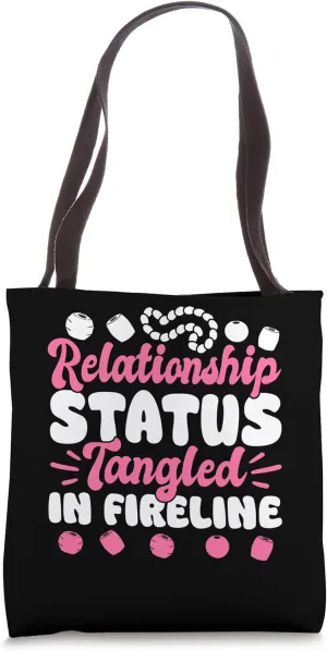 Relationship Status Tangled In Fireline Beading Tote Bag
