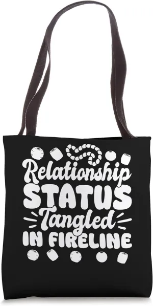 Relationship Status Tangled In Fireline Beading Tote Bag