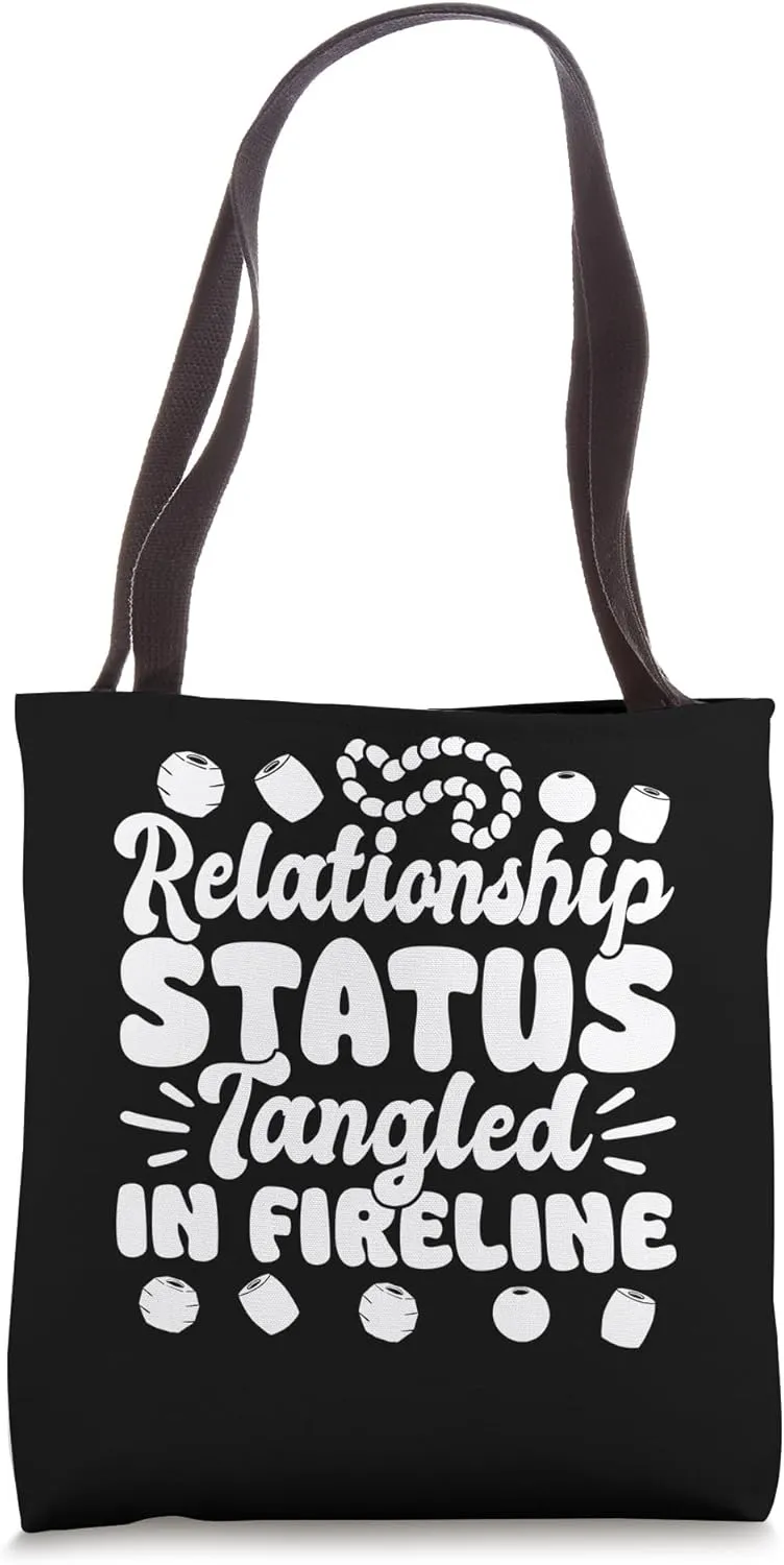 Relationship Status Tangled In Fireline Beading Tote Bag