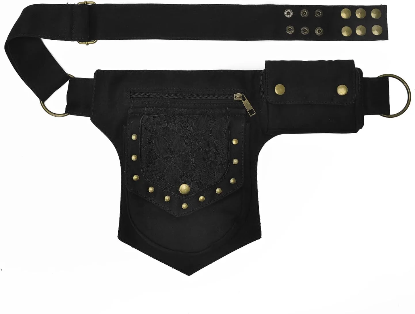 Renaissance Faire Festival Thigh Bag - Drop Leg Fanny Pack for Women - Lace Waist Utility Hip Belt - Renaissance Accessories