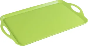 Reston Lloyd Calypso Basics Melamine Serving/Ottoman Handles, Rectangular Tray, Lime
