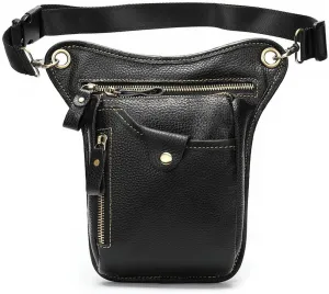 Retro Fanny Pack Multifunctional Sports Belt Outdoor Utility Leg Bag FU (Color: B, Size: As Shown) (C As Shown)