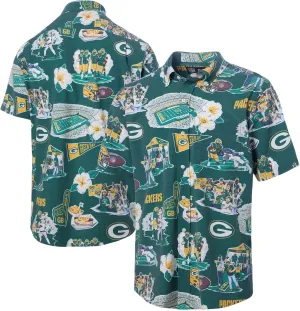 Reyn Spooner Men's Green Green Bay Packers Scenic Button-Down Shirt