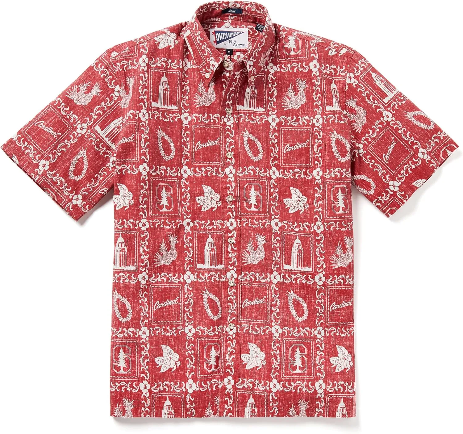 Reyn Spooner NCAA Hawaiian Aloha Shirt - Button Front