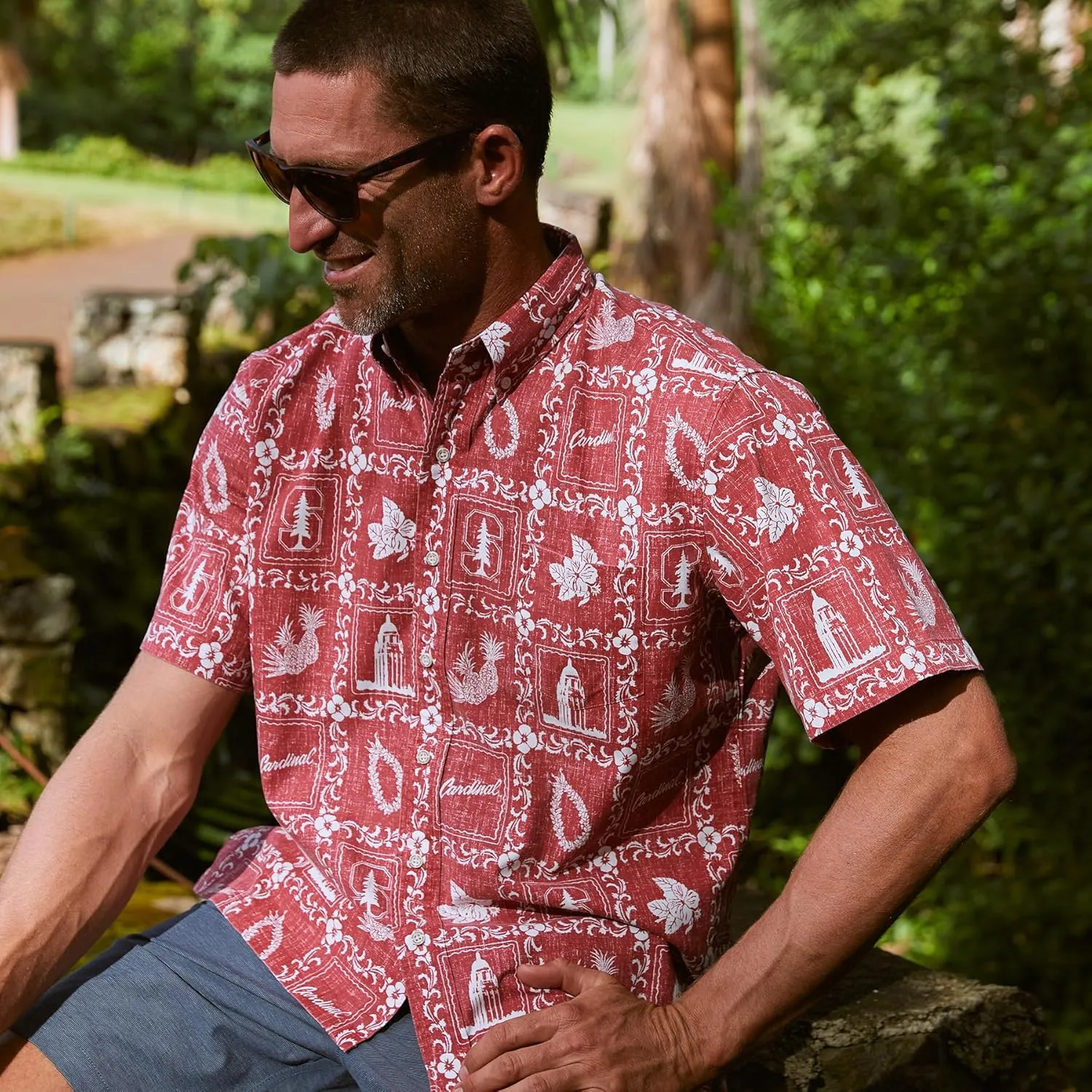 Reyn Spooner NCAA Hawaiian Aloha Shirt - Button Front