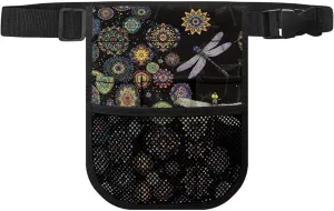 Rnyleeg Nurse Fanny Pack,Utility Nurse Tool Belt,Nurse Waist Pouch Bag for Women Men,Boho Mandala Floral Dragonfly Nursing Fanny Pack for Stethoscopes Bandage Medical Supplies