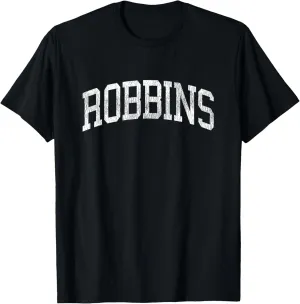 Robbins California CA Vintage Athletic Sports Design T-Shirt