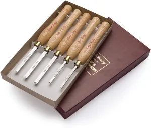 Robert Sorby 55HS Bead Forming 5 Piece Set Includes 1/8”, 3/16”, 1/4, 5/16” and 3/8” Overall Lenghts 13 ½” HHS 55HS
