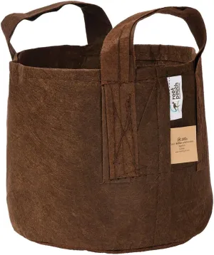 Root Pouch Non-Degradable Reusable Grow Bag with Handles (3 Gallon, Brown)