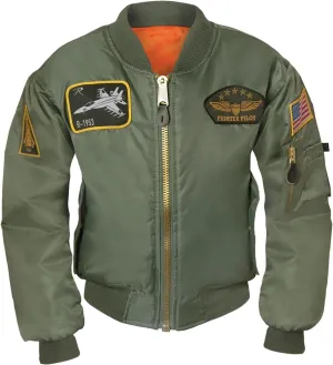 Rothco Kids Flight Jacket with Patches