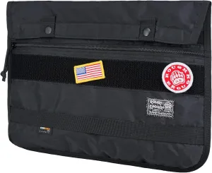 Rough Enough 14 Inch Laptop Sleeve Bag Case for Men with Tactical Molle Function Computer Tablet Accessories Pocket Weather Resistant Black Cordura