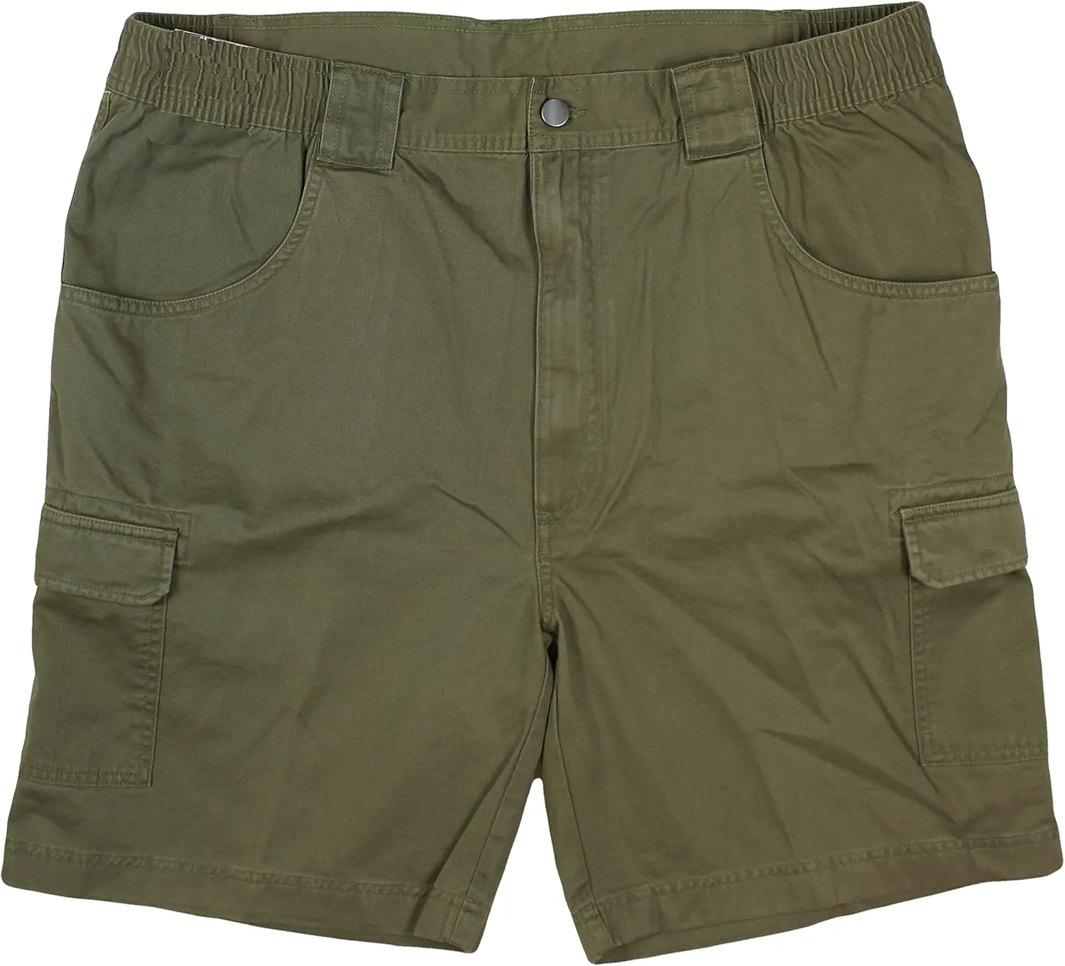 Roundtree & Yorke Big and Tall Cargo Utility Comfort Shorts with Stretch Waistband 7" and 9" Inseam