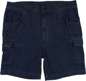 Roundtree & Yorke Big and Tall Cargo Utility Comfort Shorts with Stretch Waistband 7" and 9" Inseam
