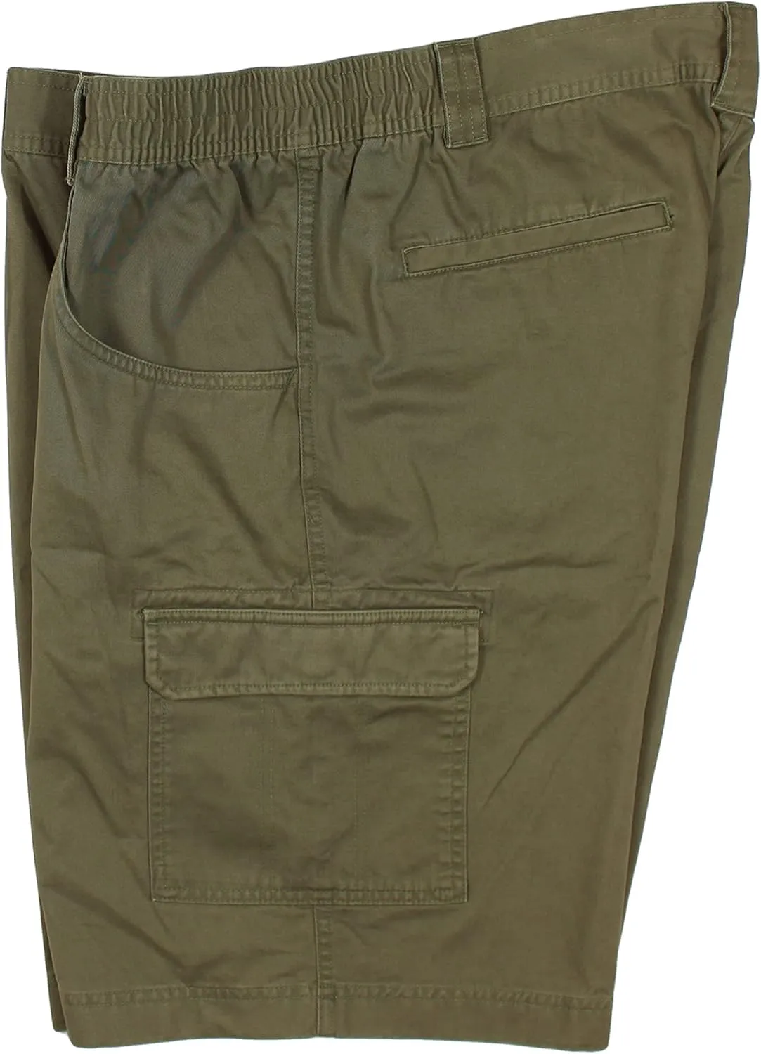 Roundtree & Yorke Big and Tall Cargo Utility Comfort Shorts with Stretch Waistband 7" and 9" Inseam