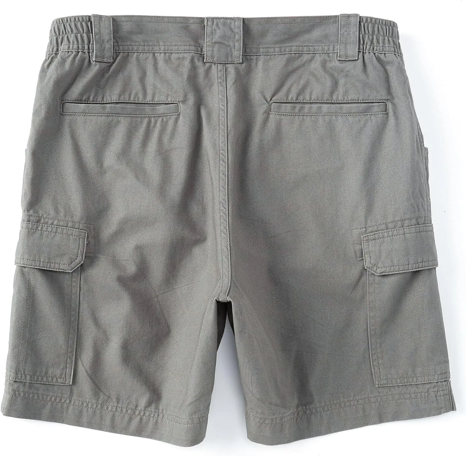 Roundtree & Yorke Big and Tall Cargo Utility Comfort Shorts with Stretch Waistband 7" and 9" Inseam