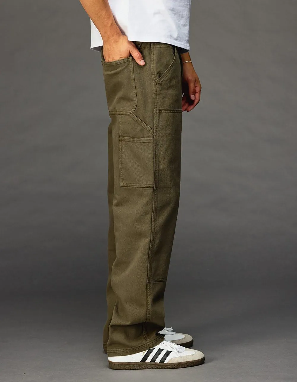Rsq Mens Straight Twill Utility Pants