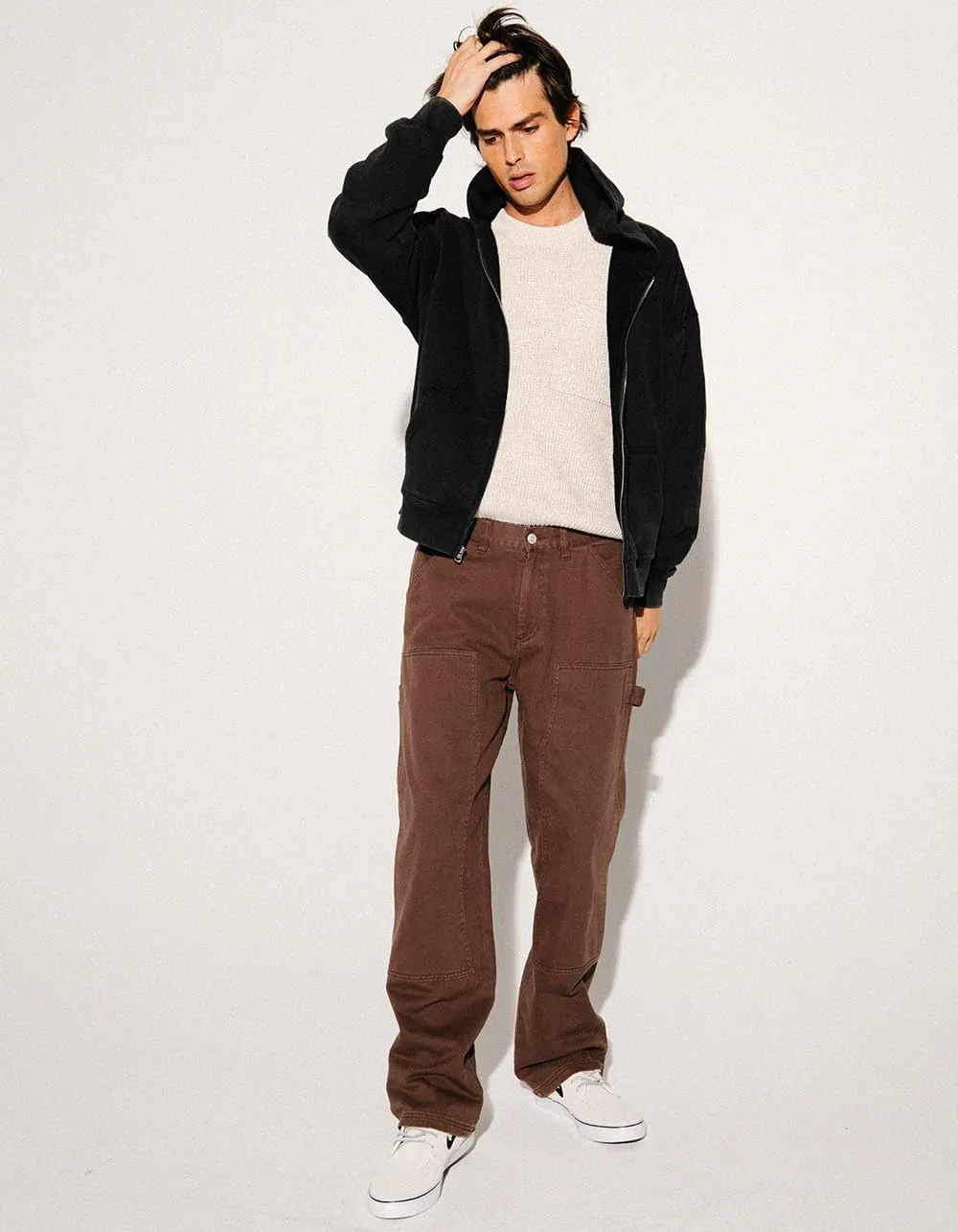 Rsq Mens Straight Twill Utility Pants