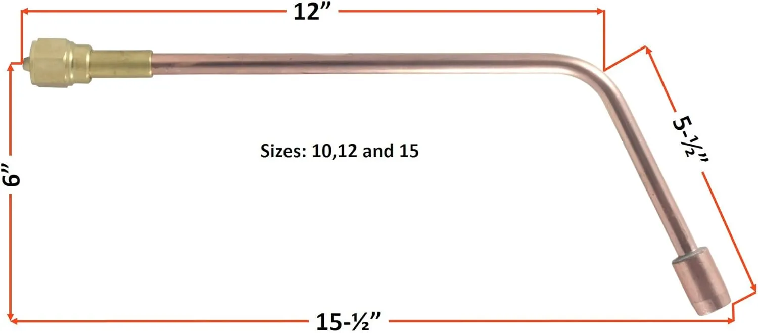 SÜA - Heating Nozzle/Rosebud 15-MFN Replacement for 300 Series Victor Torch Handles. Oxy/Propane