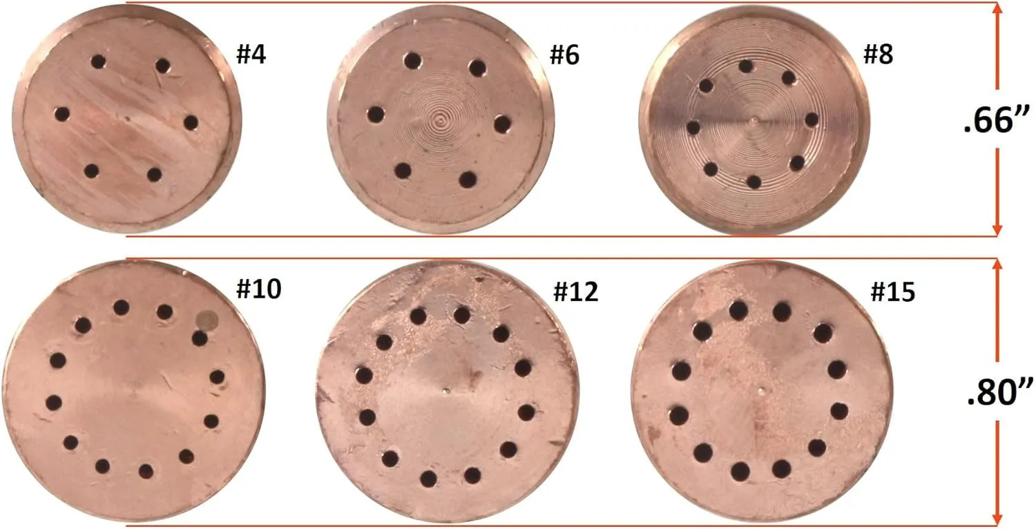 SÜA - Heating Nozzle/Rosebud 6-MFA Replacement for 300 Series Victor Torch Handles. Oxy/Acetylene