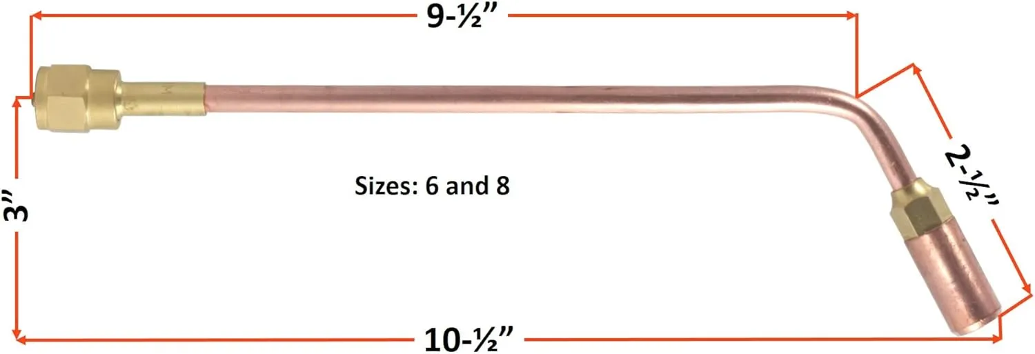 SÜA - Heating Nozzle/Rosebud 8-MFN-1 Replacement for 100 Series Victor torch handles. Oxy/Propane