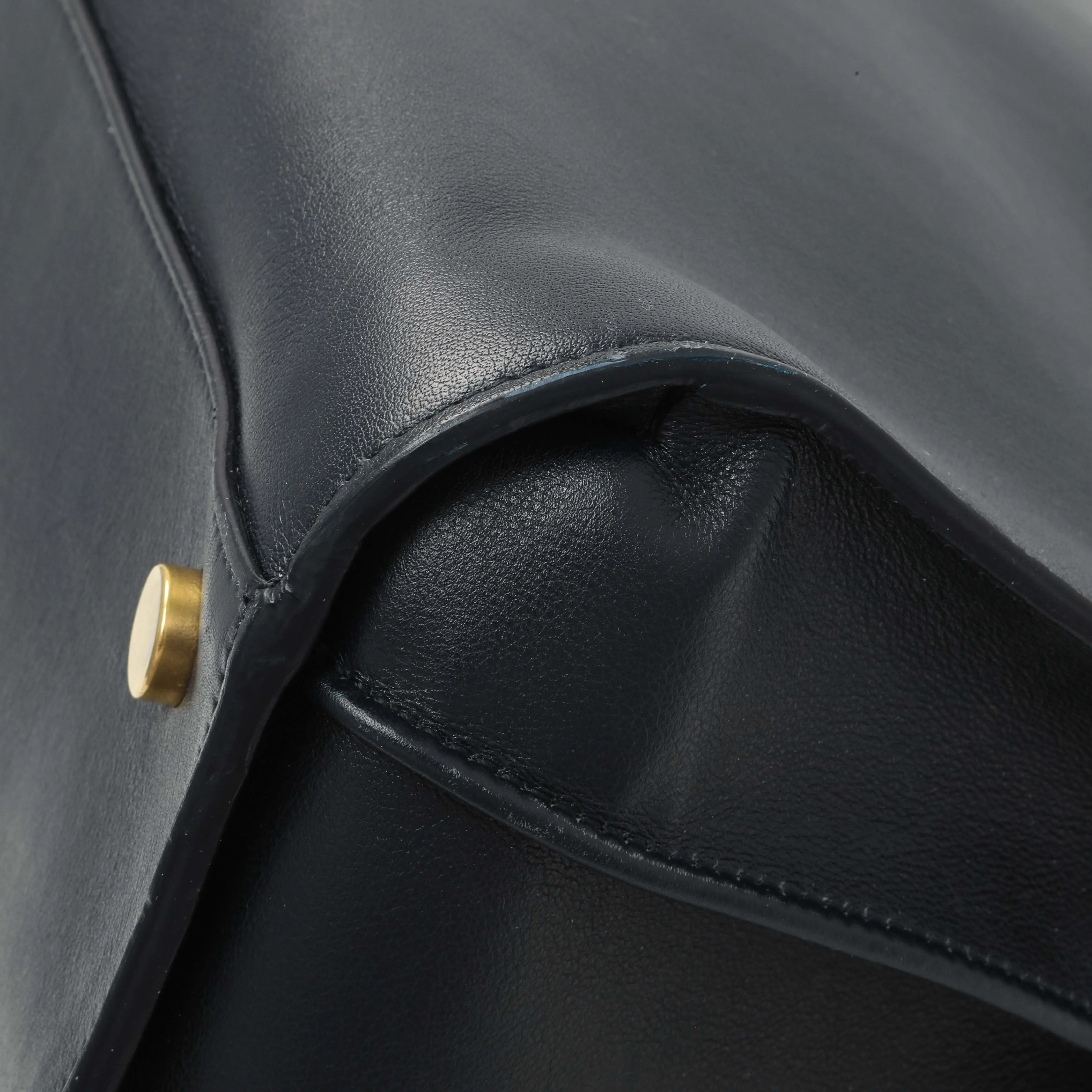 Saint Laurent Navy Calfskin Large Sac De Jour