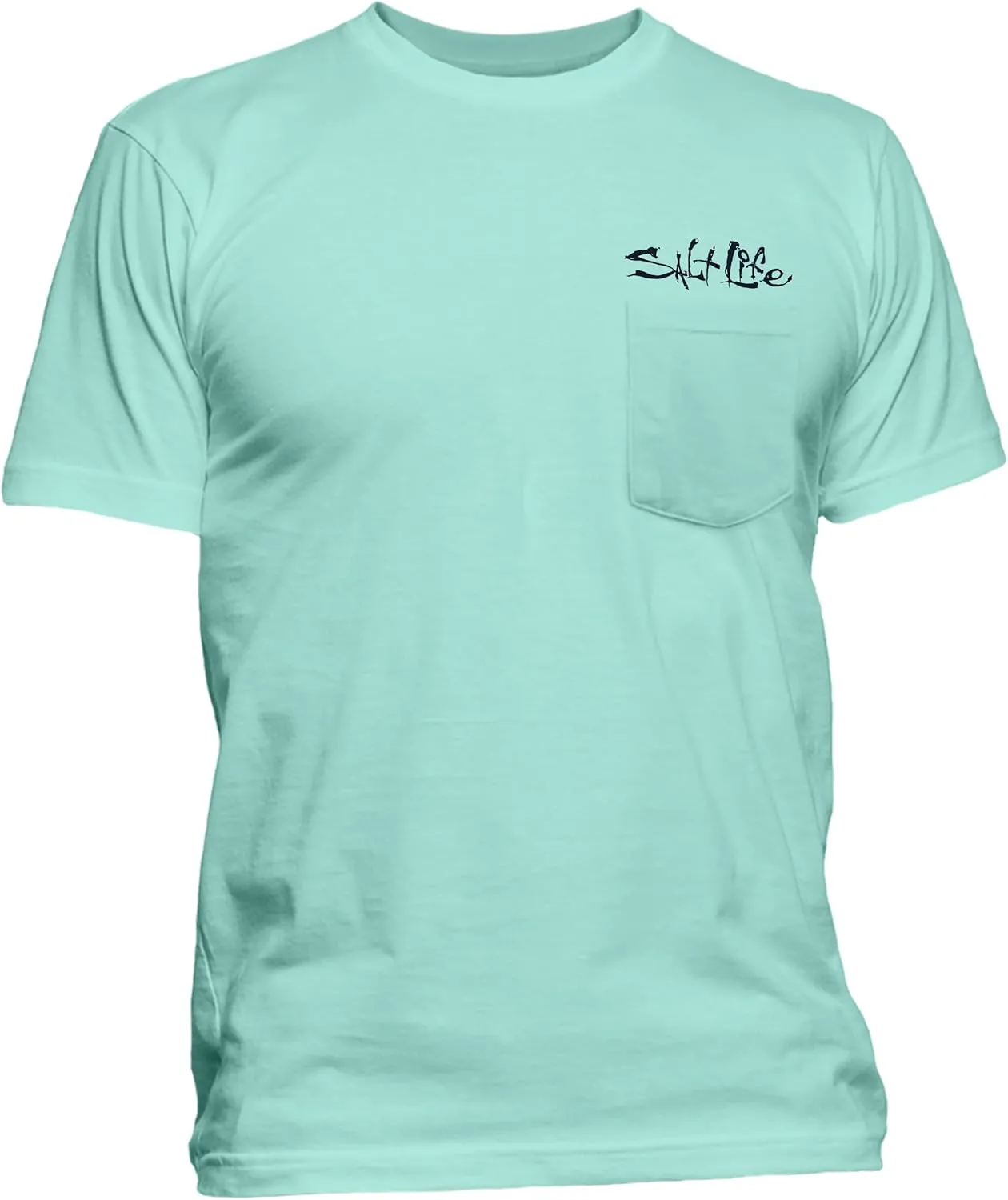Salt Life Men's Old School Short Sleeve Classic Fit Pocket Shirt