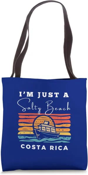 Salty Beach Costa Rica Travel Souvenir Tote Bag