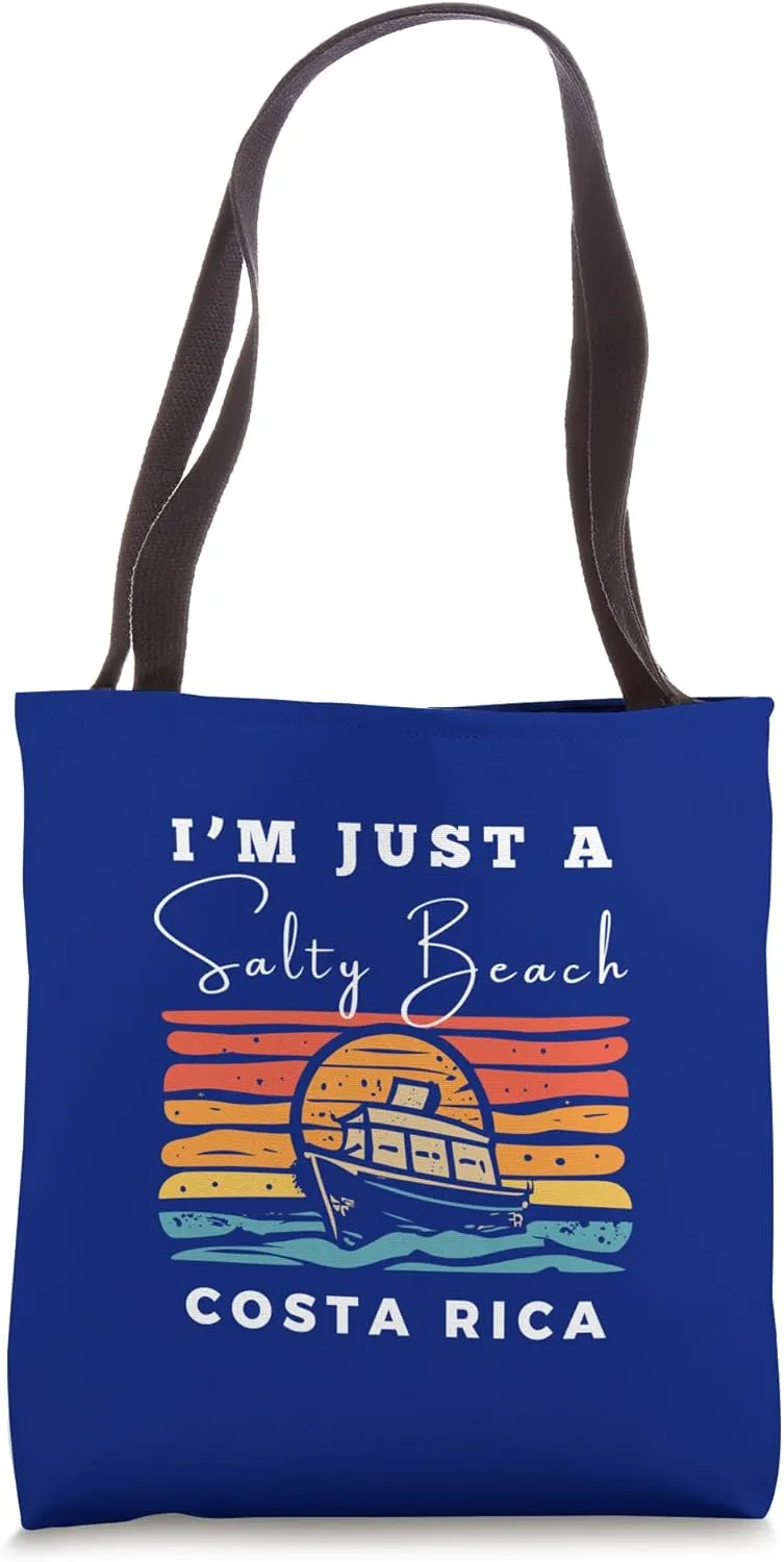 Salty Beach Costa Rica Travel Souvenir Tote Bag