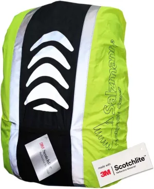Salzmann Reflective Backpack Cover | High Visibility, Waterproof & Weatherproof | Ideal for Cycling, Running & Hiking |Made from 3M Scotchlite
