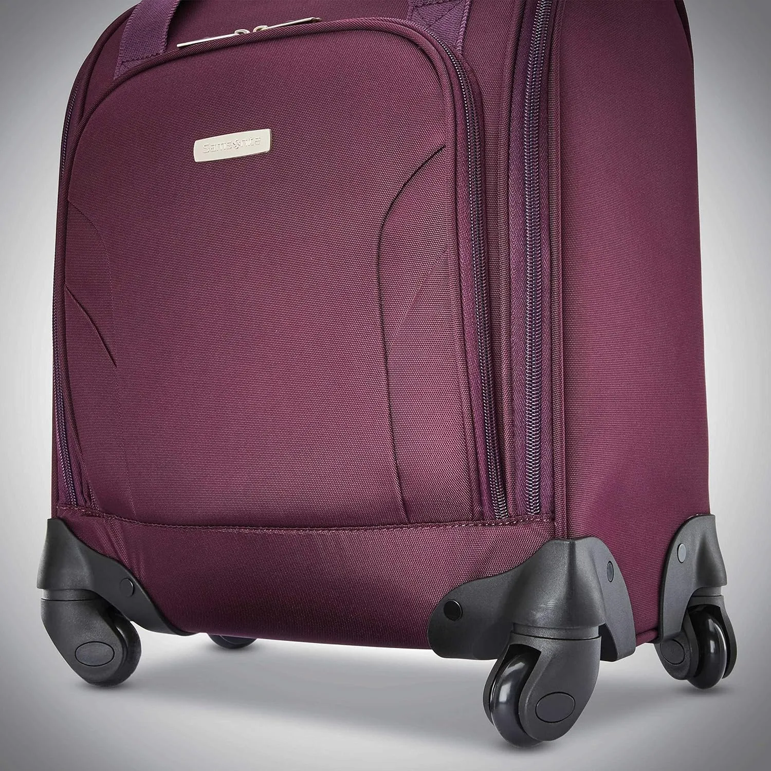 Samsonite Underseat Carry-On Spinner With USB Port, Purple, One Size