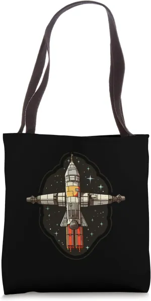 Satellite Space Travel Tote Bag