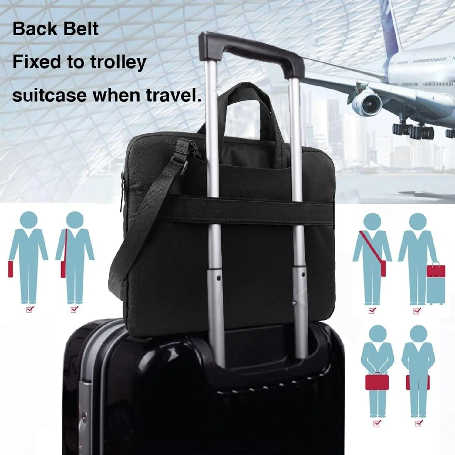 Saturn Jupiter Earth Pattern Laptop Bag - with Soft Interior, Multiple Pockets - Ideal for Men, Travel and Business