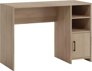 Sauder Beginnings Small Study Desk for Bedroom, Computer Desk for Small Spaces, in Summer Oak