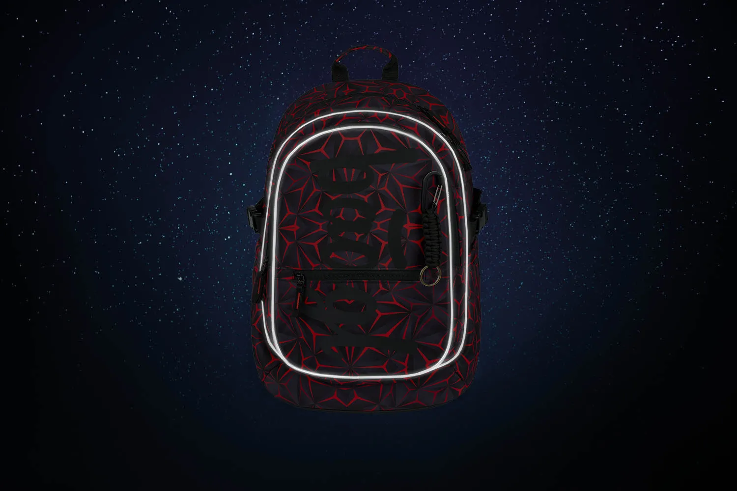 School backpack Core Red Polygon