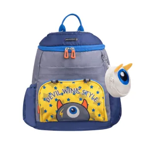 School Backpack with Key Bag: Grey
