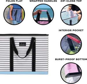 SCOUT 4 Boys Extra Large Tote Bag for Women - Utility Tote with Zipper Closure and Handles - Beach Bag, Storage, Travel Bag