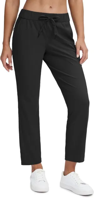 Seamaid Women's Golf Pants with Pockets 7/8 Stretch Travel Ankle Pants for Casual Athletic