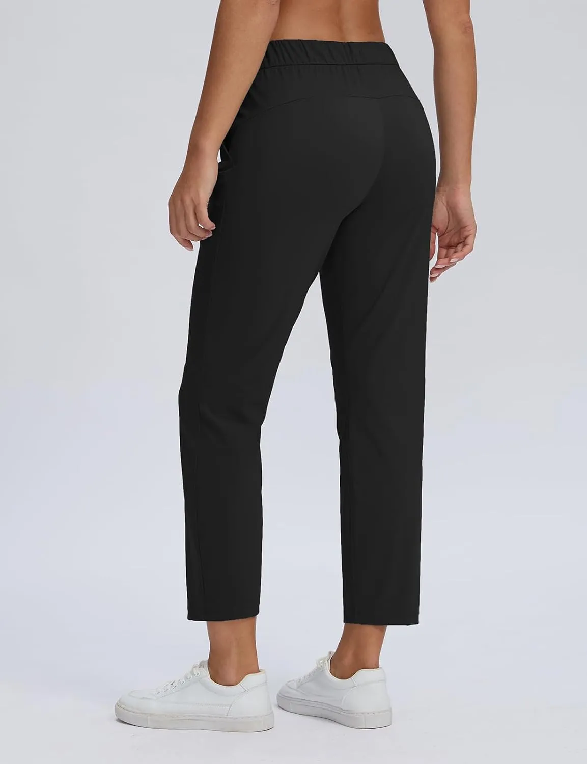 Seamaid Women's Golf Pants with Pockets 7/8 Stretch Travel Ankle Pants for Casual Athletic