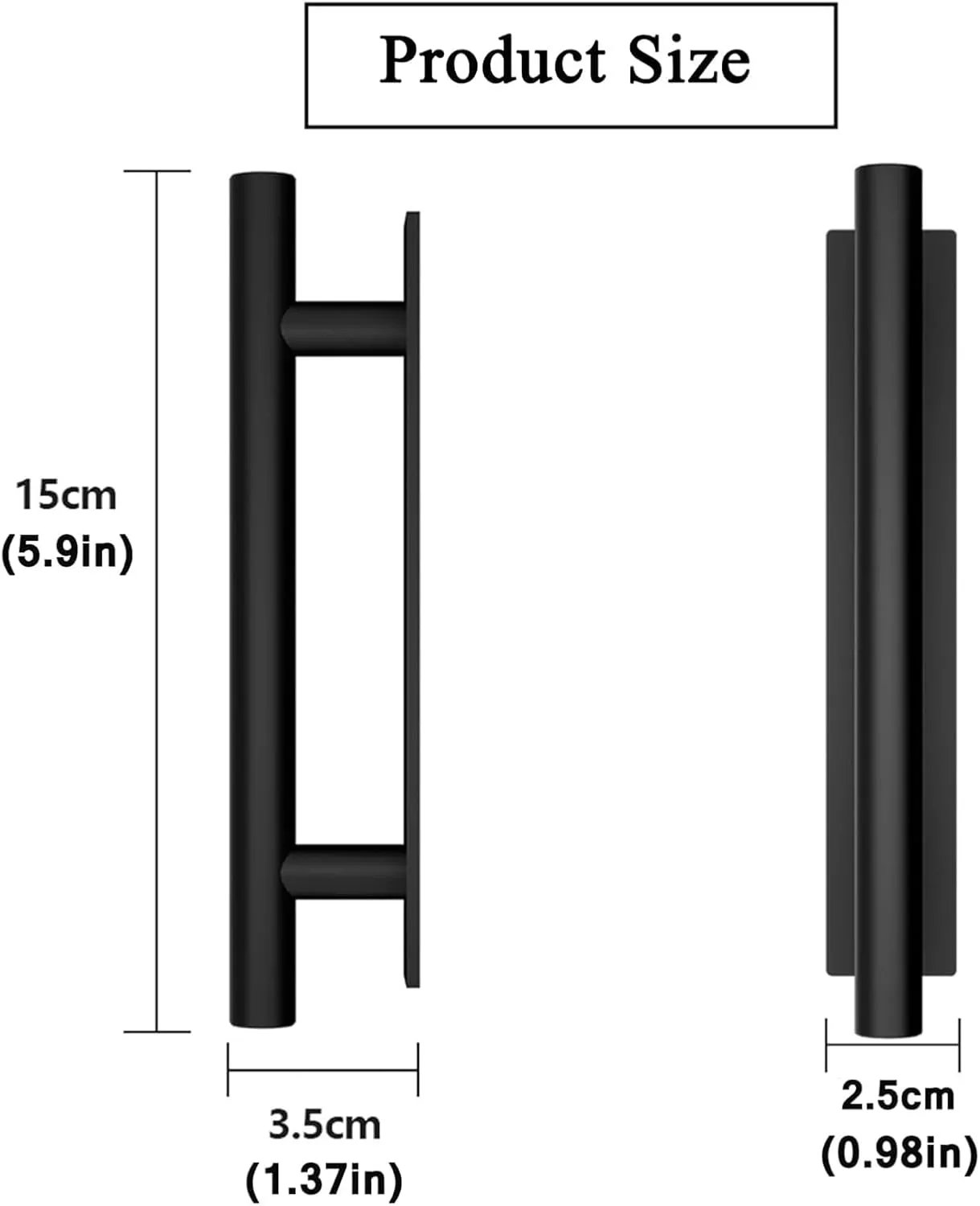 Self-Stick Push Pull Helper Black Hidden Cabinet Handles ABS Plastic Door Window Wardrobe Instant Cabinet Drawer Furniture Handles (30, Black)