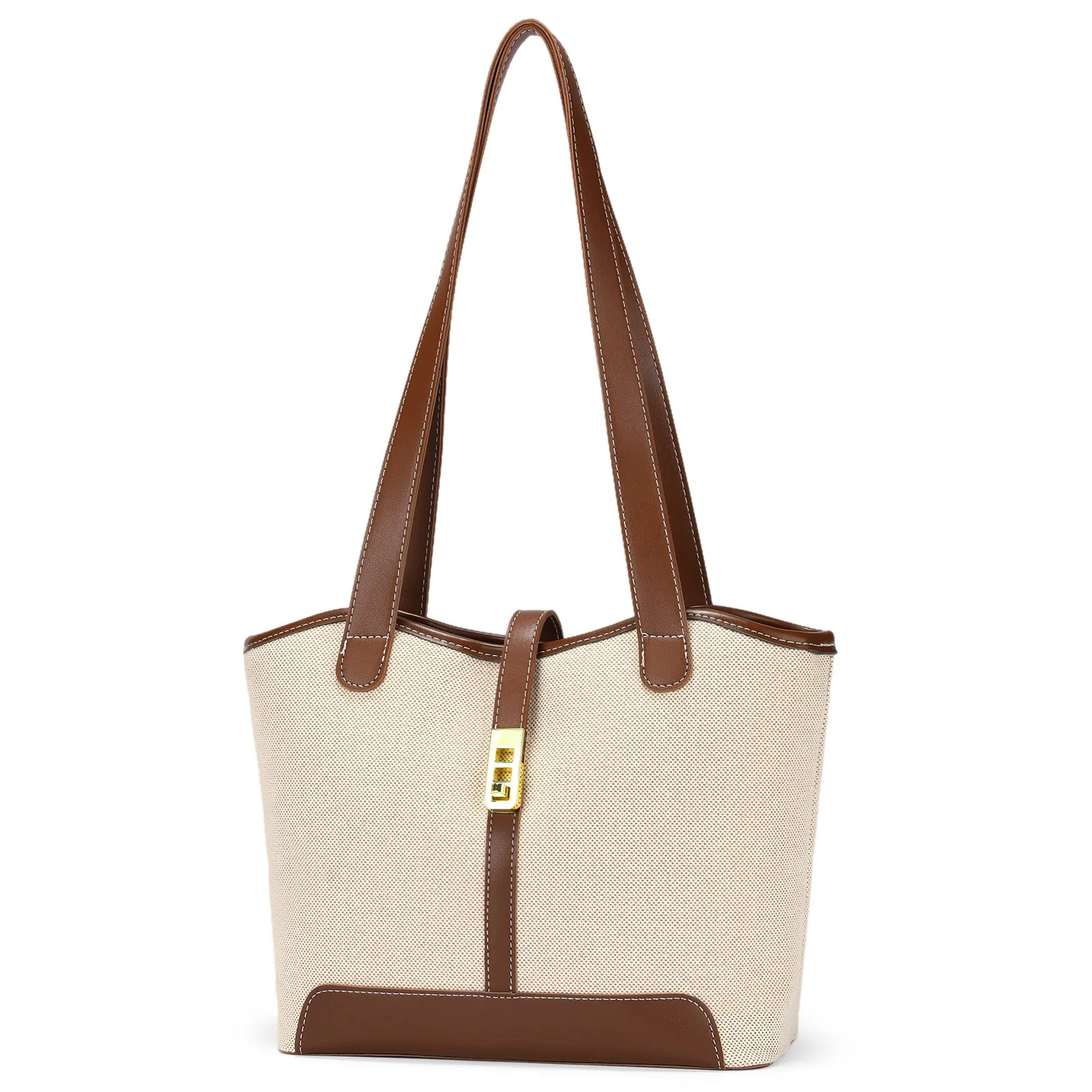 SENDEFN Women's Canvas Shoulder Bags Retro Casual Handbags Work Bag Tote Purses